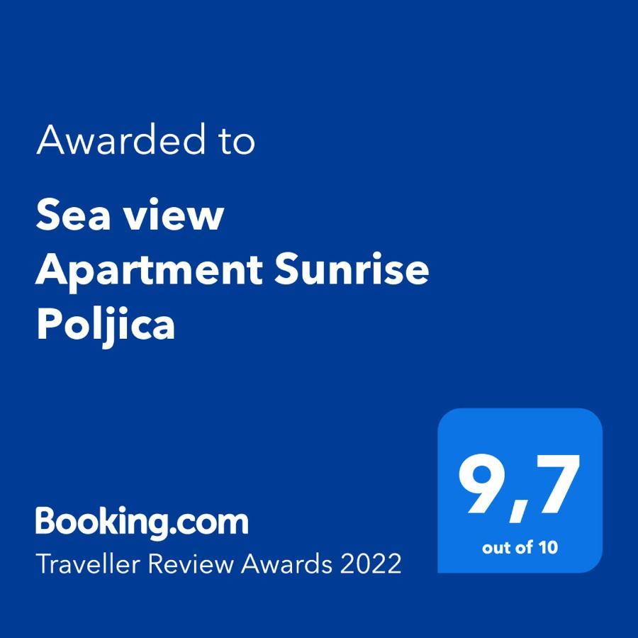 Sea View Apartment Sunrise Poljica & Blue Lagoon Rent A Boat Luaran gambar